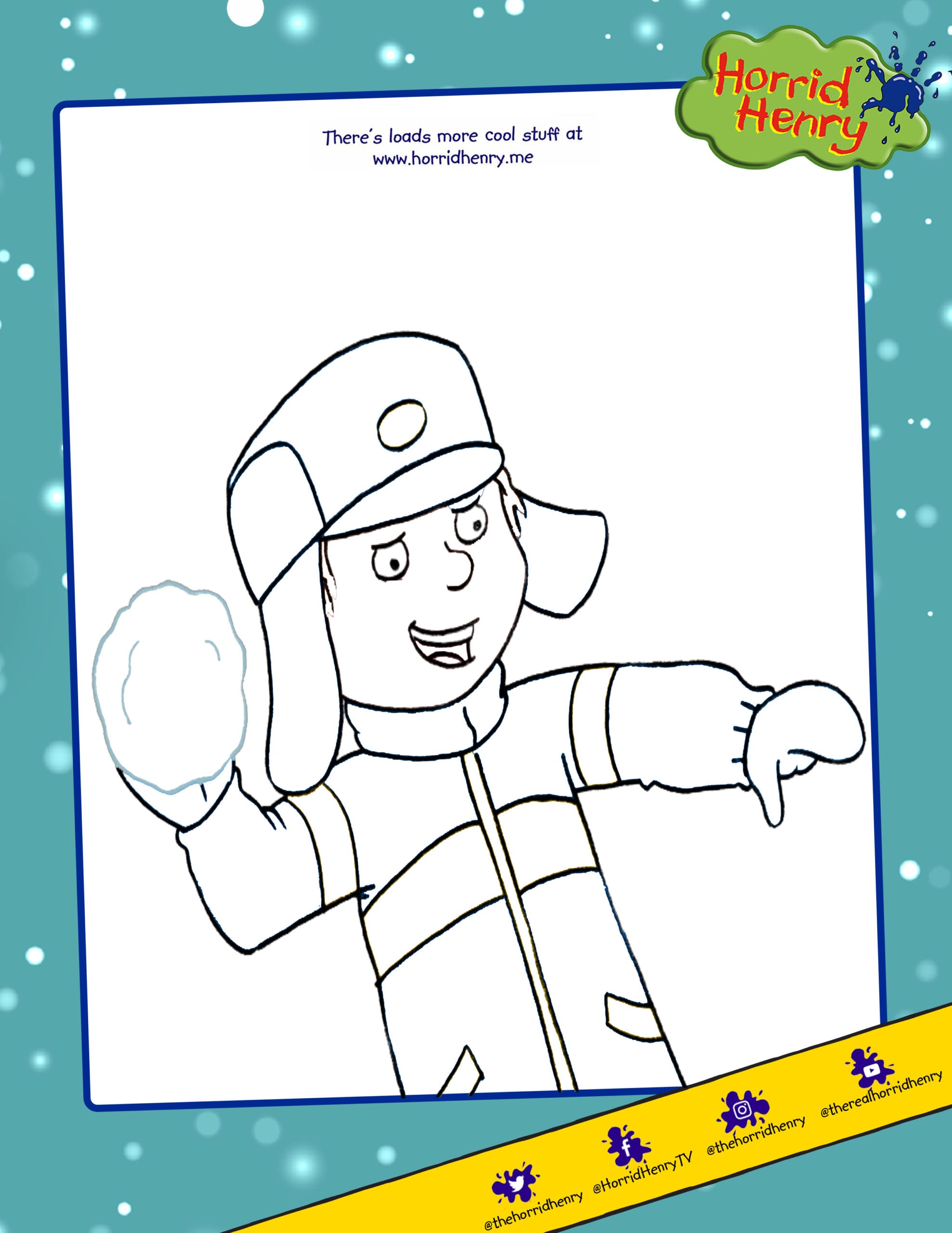 Horrid Henry Colouring
